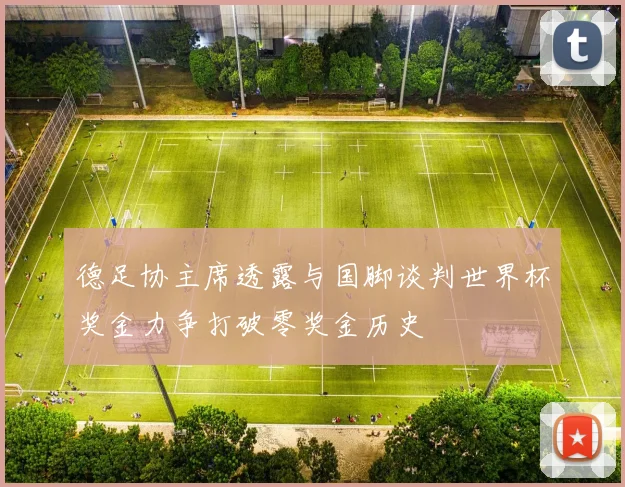 德足协主席透露与国脚谈判世界杯奖金力争打破零奖金历史